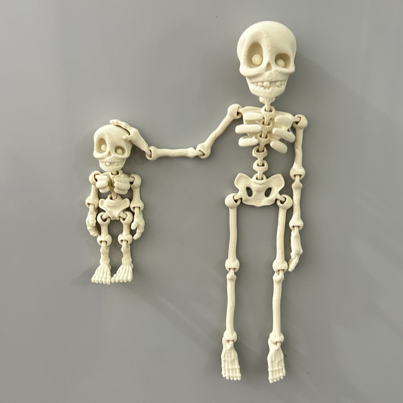 Kitchen Appliances Refrigerators - Magnetic Poseable Skull Fridge Magnet,Movable Joints,