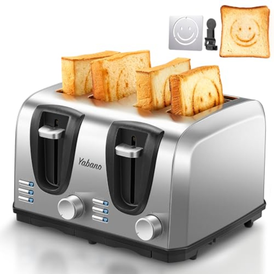 Toaster 4 Slice - 4-Slice Toaster with Extra Wide Slot