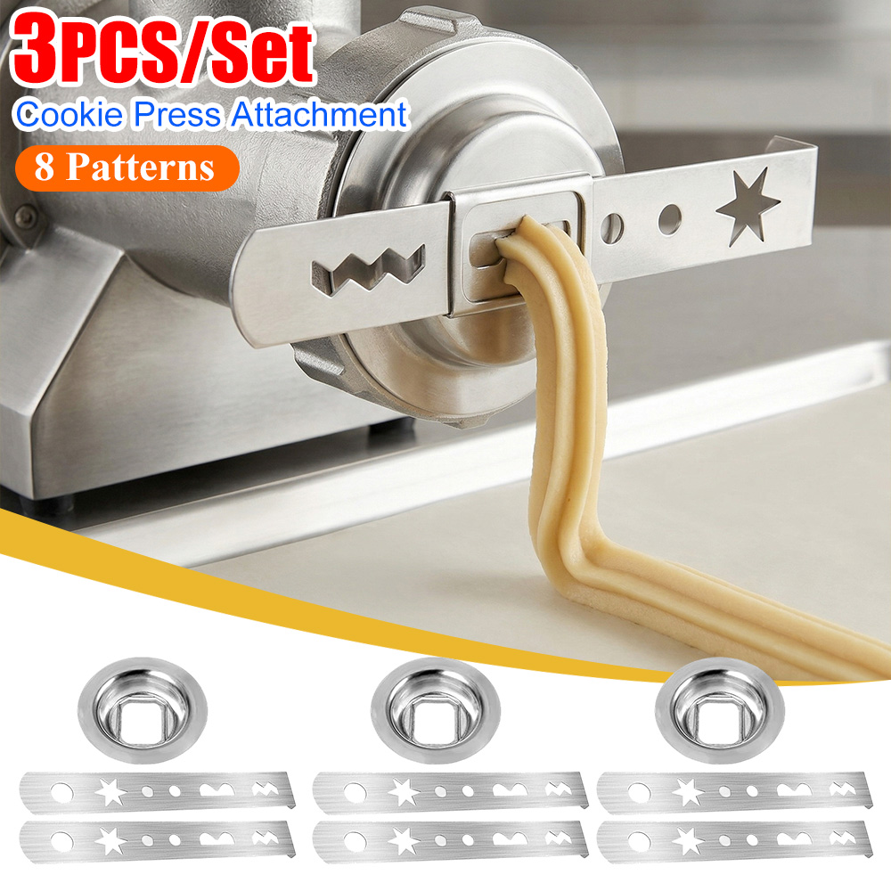 Meat Grinder Attachment - 2 Pcs Biscuit Attachment 8 Patterns
