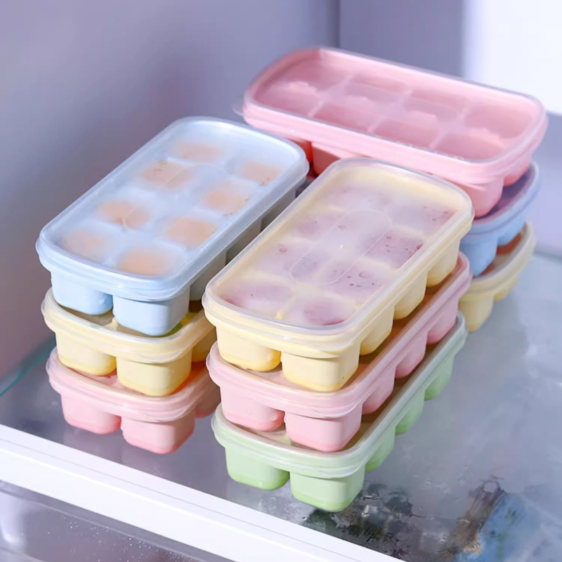 Kitchen Appliances Refrigerators - 8-Grid Ice Cube Trays Silicone Ice