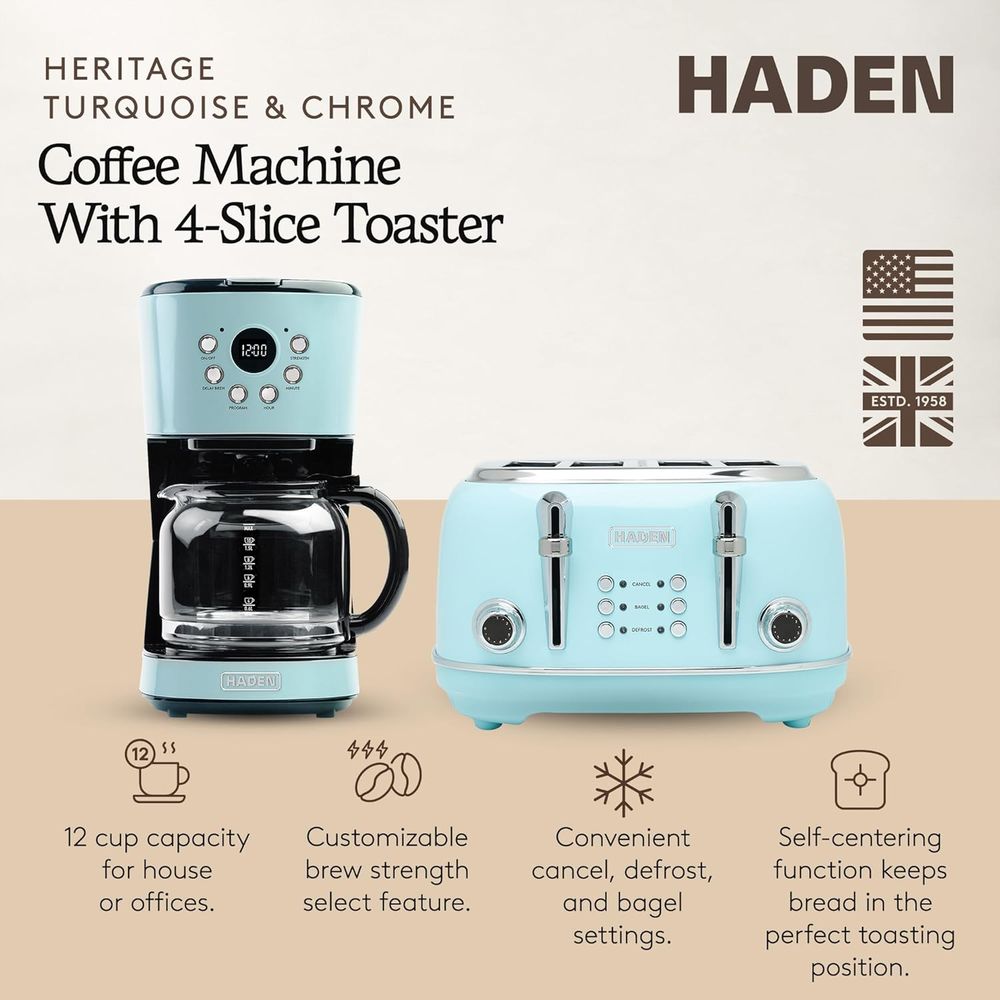 12 Cup Progmable Drip Coee Mak - Toaster 4 Slice avis et prix