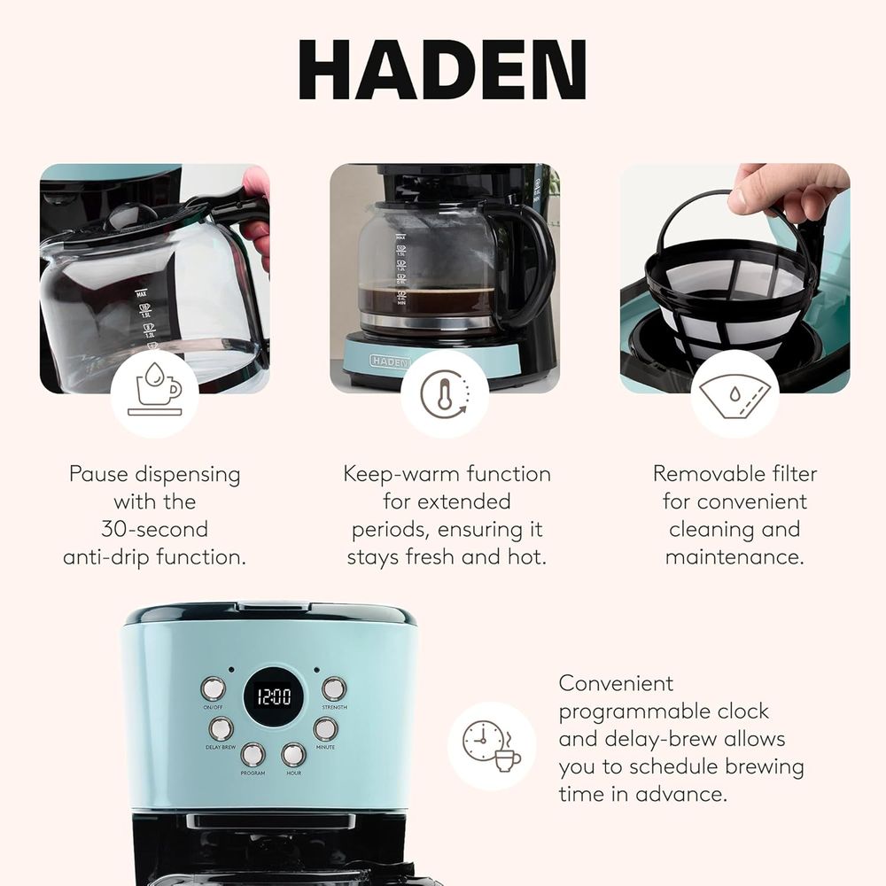 12 Cup Progmable Drip Coee Mak - Toaster 4 Slice avis et prix