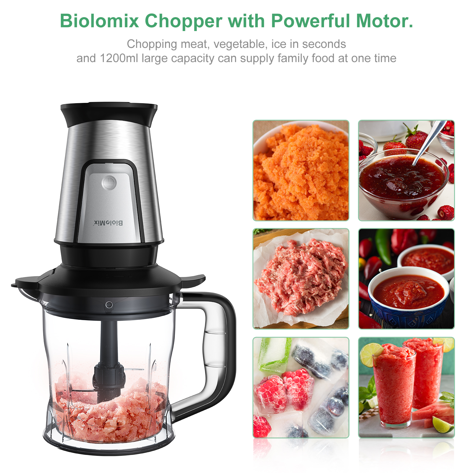 BioloMix 3-in-1 Multifunctiona - Food Processor Large avis et prix