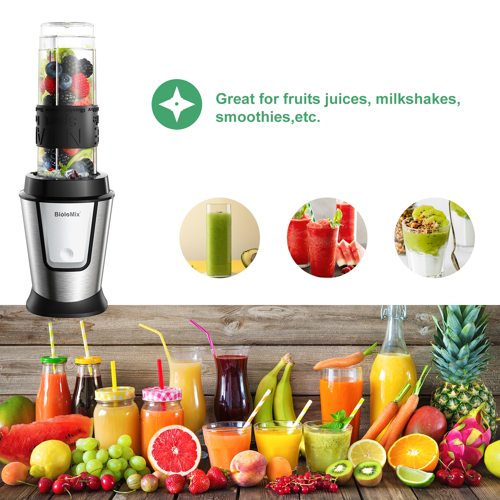 BioloMix 3-in-1 Multifunctiona - Food Processor Large avis et prix