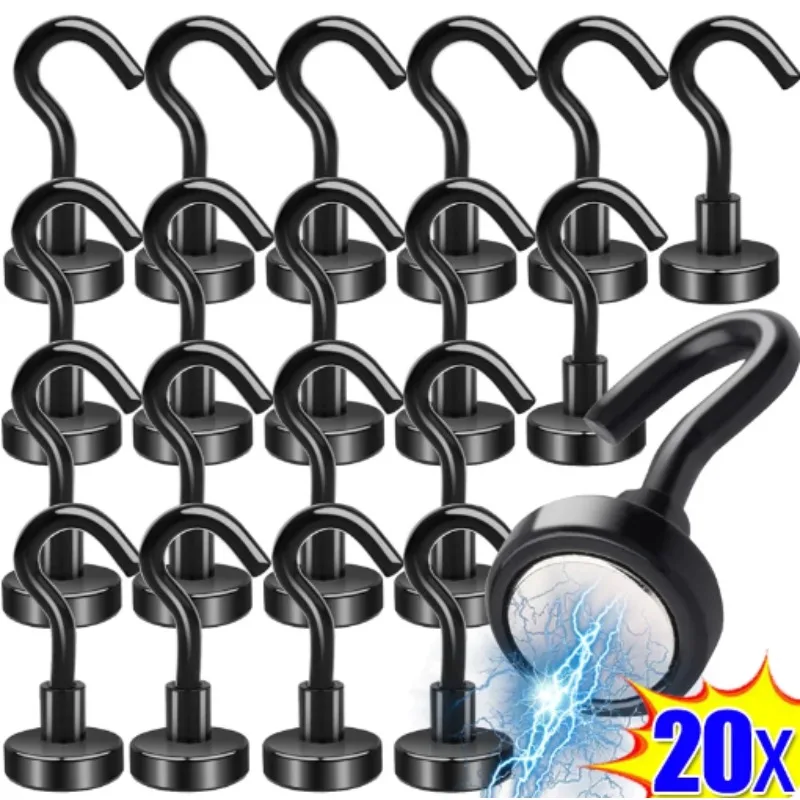 Black Strong Magnetic Hooks fo - Kitchen Appliances Refrigerators avis et prix