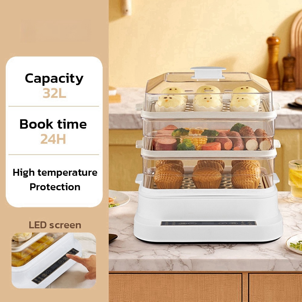 32L Smart Electric Steamer - 3 - Kitchen Appliances Large avis et prix