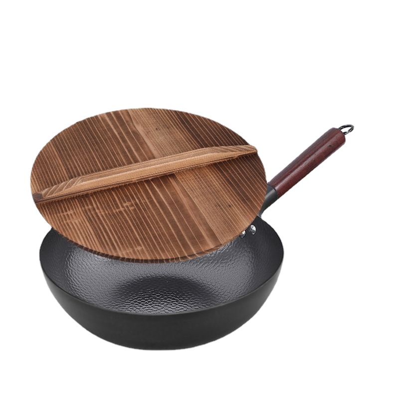 Carbon Steel Wok Pan 32cm Stir - Wok Electric Flat avis et prix