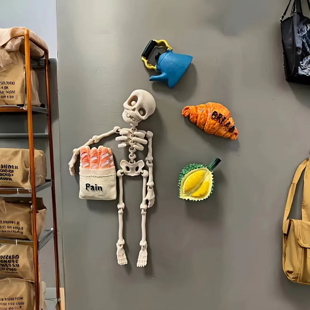 Magnetic Poseable Skull Fridge - Kitchen Appliances Refrigerators avis et prix