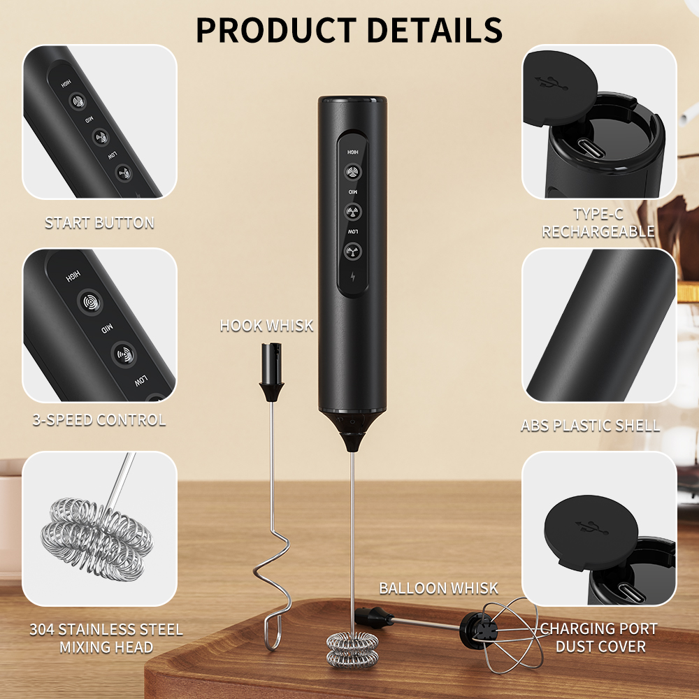3 in 1 Electric Handheld Milk  - Kitchen Appliances For Restaurant avis et prix