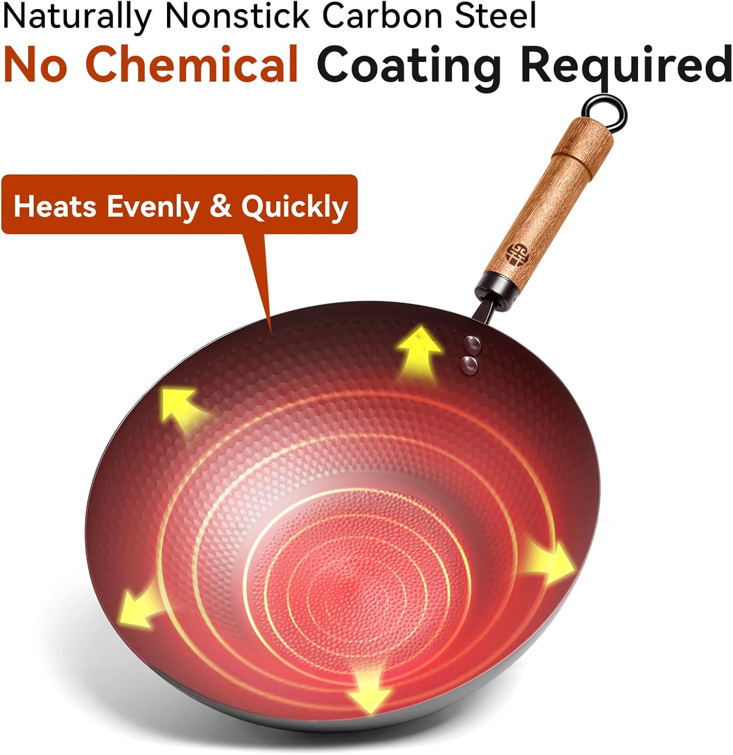 Carbon Steel Wok Pan with Lid, - Wok Electric Flat avis et prix