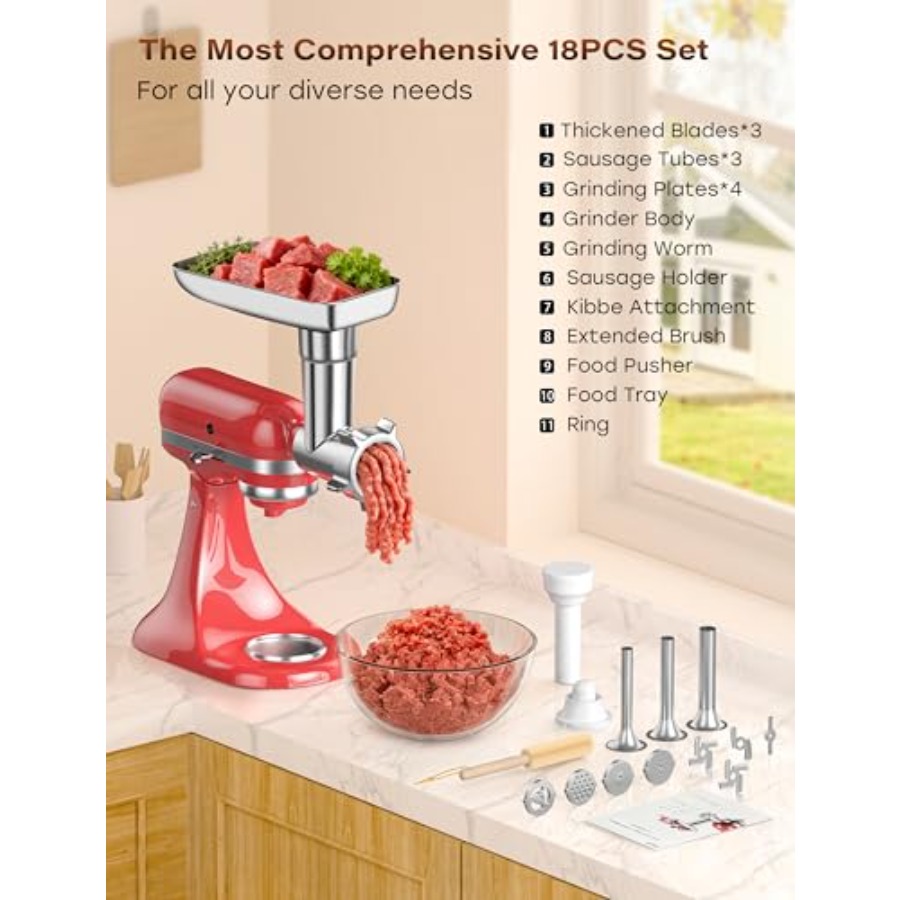 100% Polished Stainless Steel  - Meat Grinder Attachment avis et prix