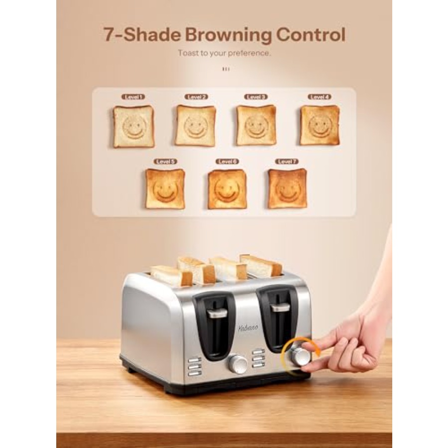 4-Slice Toaster with Extra Wid - Toaster 4 Slice avis et prix