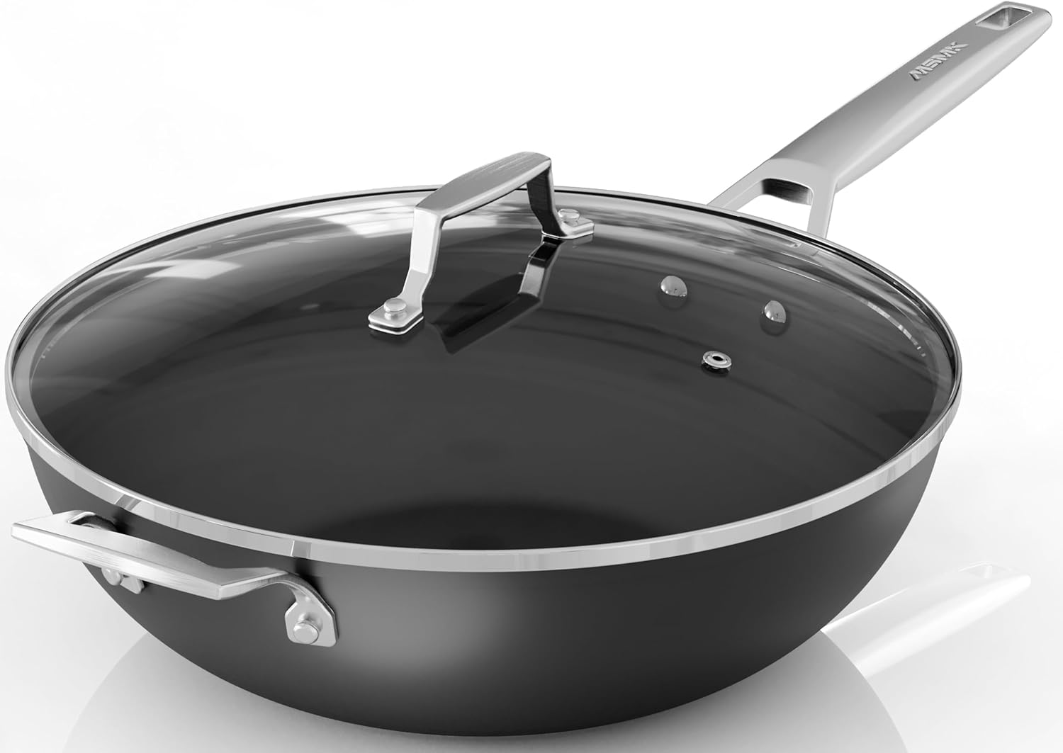 12.5 Inch Nonstick Wok Pan wit - Wok Electric Flat avis et prix