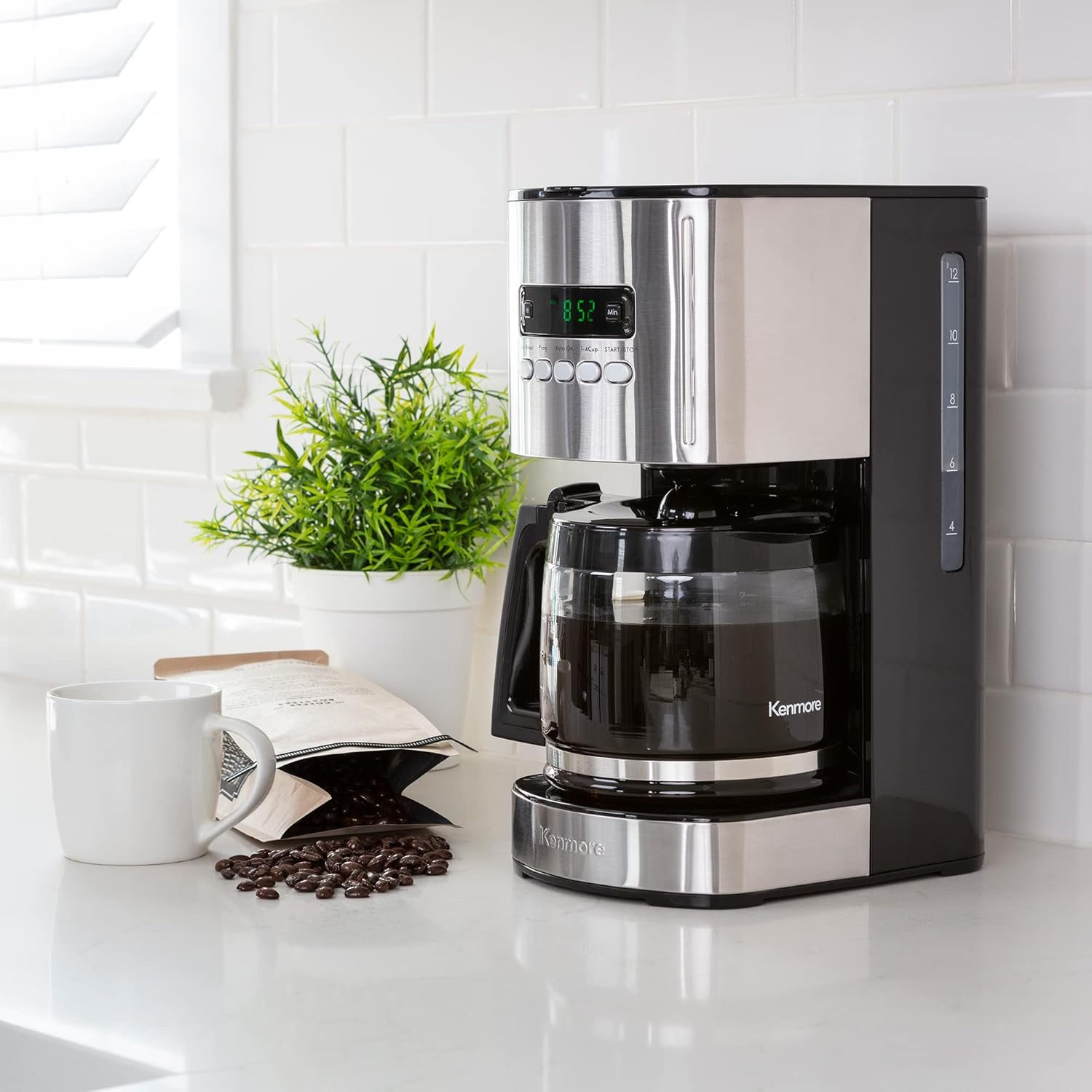 12 Cup Programmable Coffee Mak - Kitchen Appliances Large avis et prix