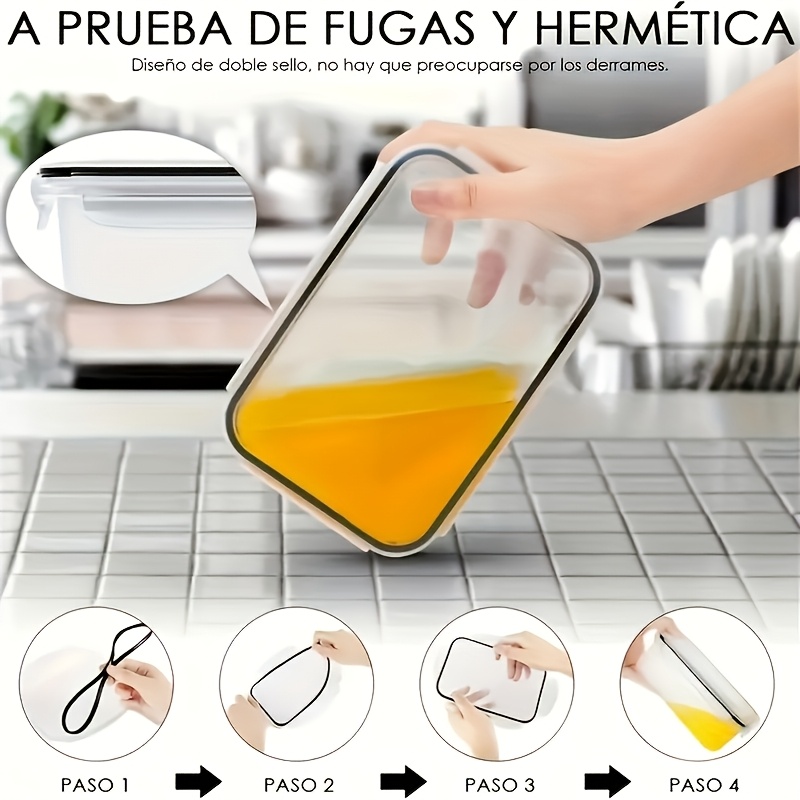 8Pcs Set Includes 4 Containers - Kitchen Appliances Refrigerators avis et prix