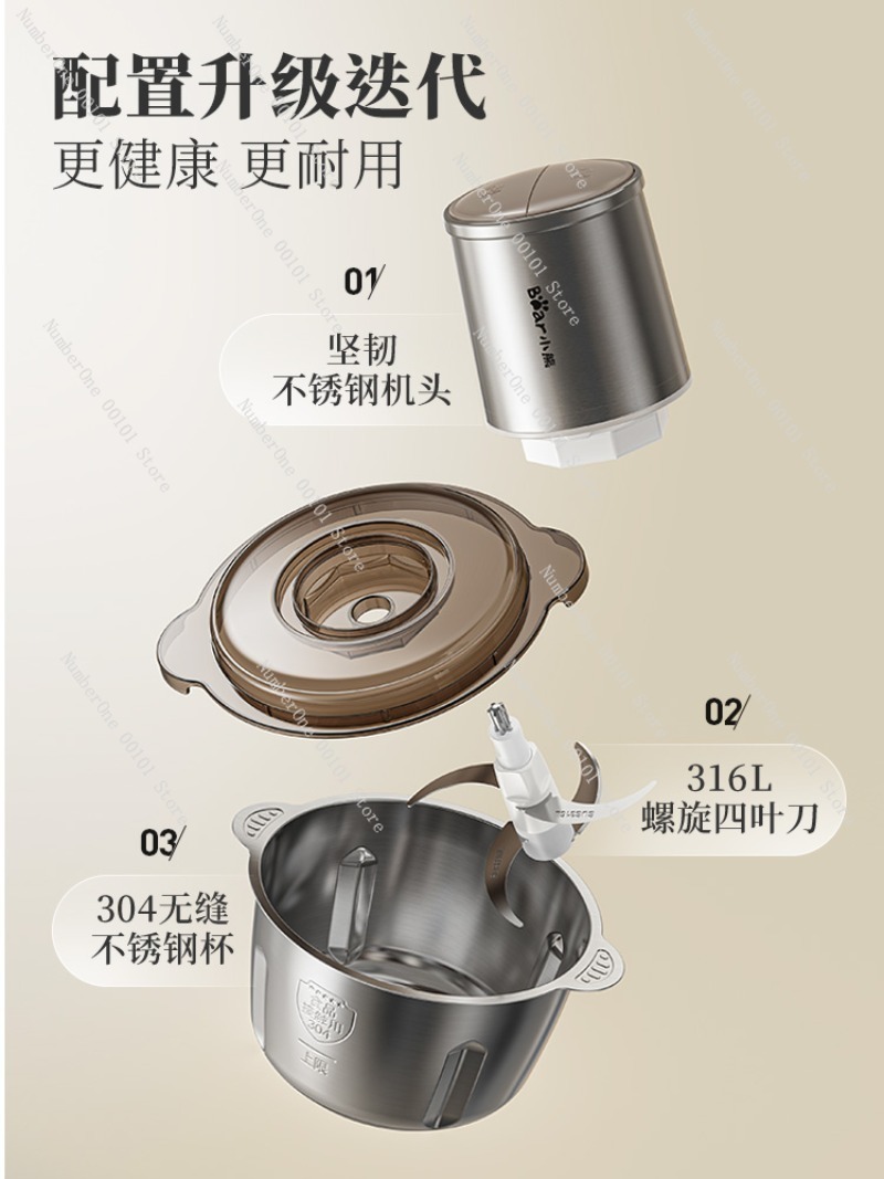 Stainless Steel Meat Grinder H - Food Processor Large avis et prix