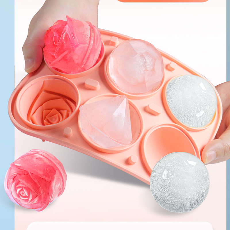 3D Rose Diamond Round Ice Cube - Kitchen Appliances Holder avis et prix