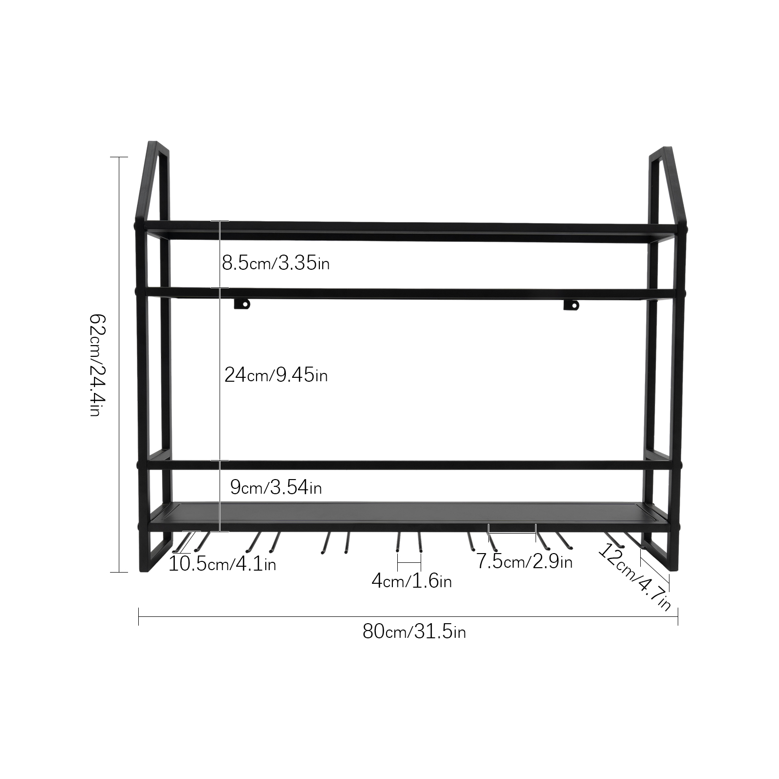 Double-layer Wine Rack Wall-Mo - Kitchen Appliances Holder avis et prix