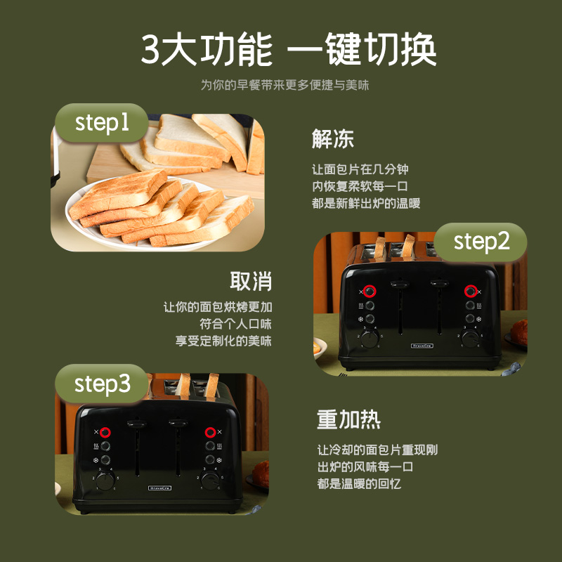 4-Slice Stainless Steel Automa - Toaster 4 Slice avis et prix