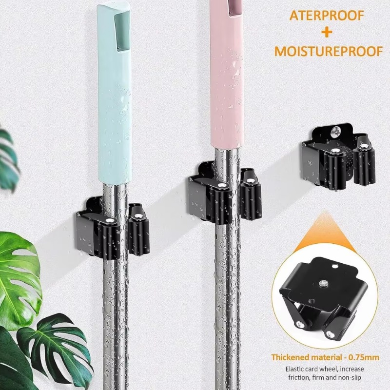 1-10Pcs Mop Broom Holder Wall  - Kitchen Appliances Holder avis et prix