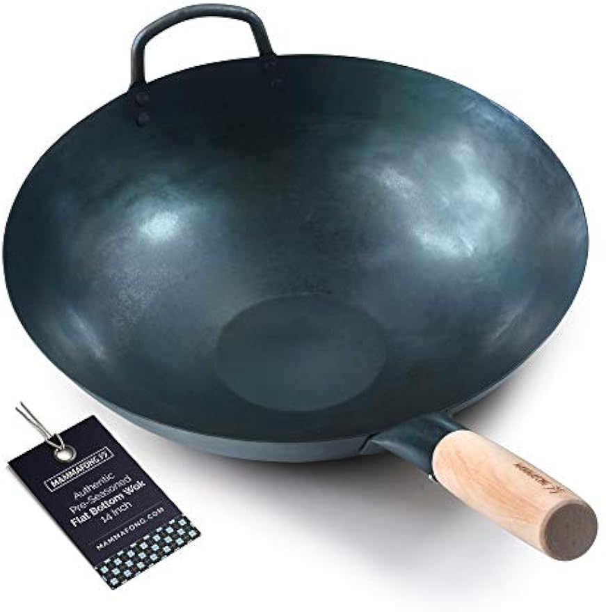14 Inch Pre-Seasoned Carbon St - Wok Electric Flat avis et prix