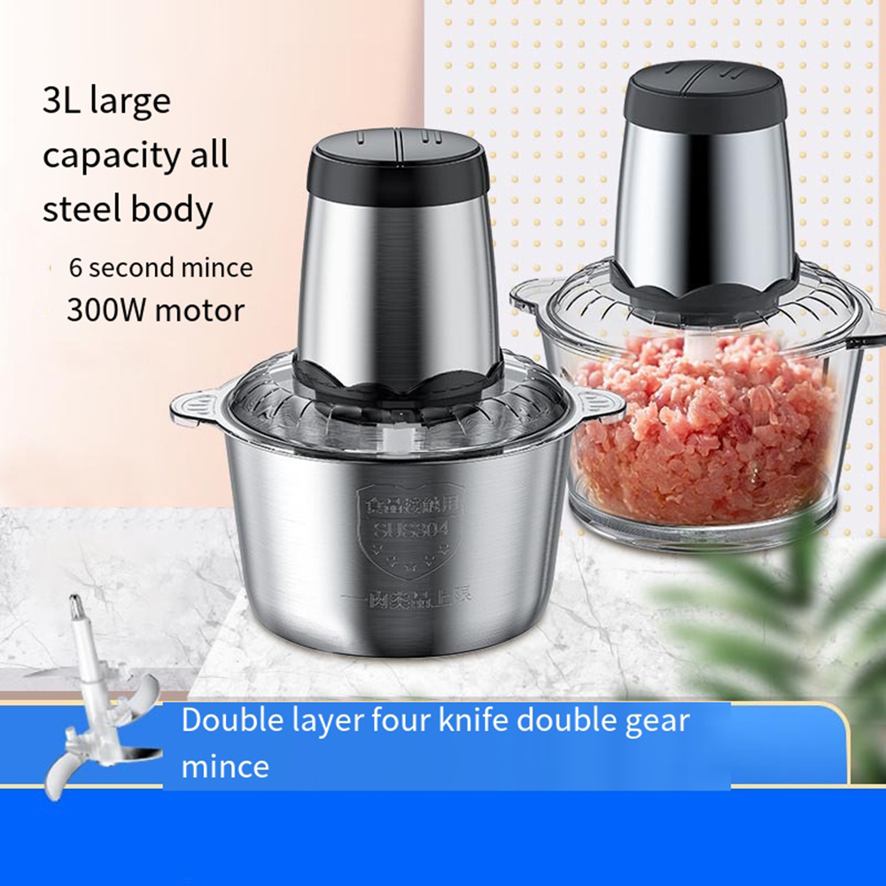 3L / 2L Electric Meat Grinder  - Food Processor Large avis et prix