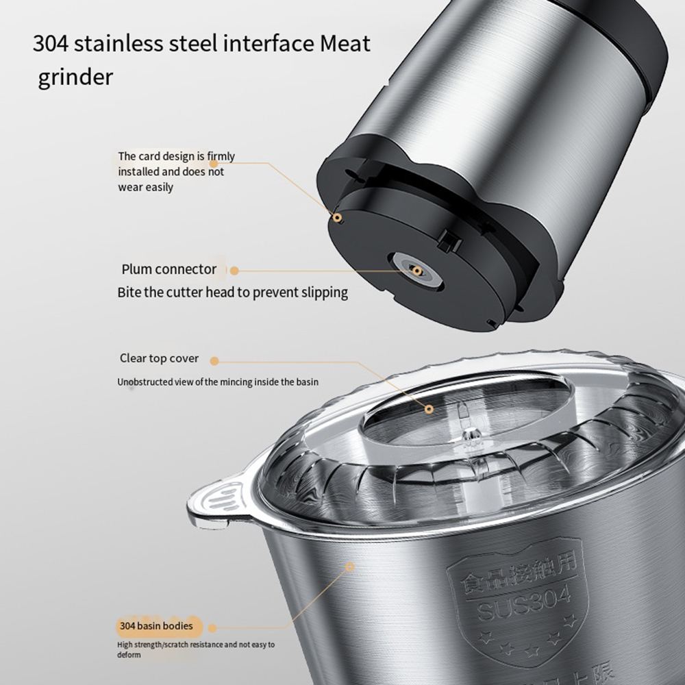 3L / 2L Electric Meat Grinder  - Food Processor Large avis et prix