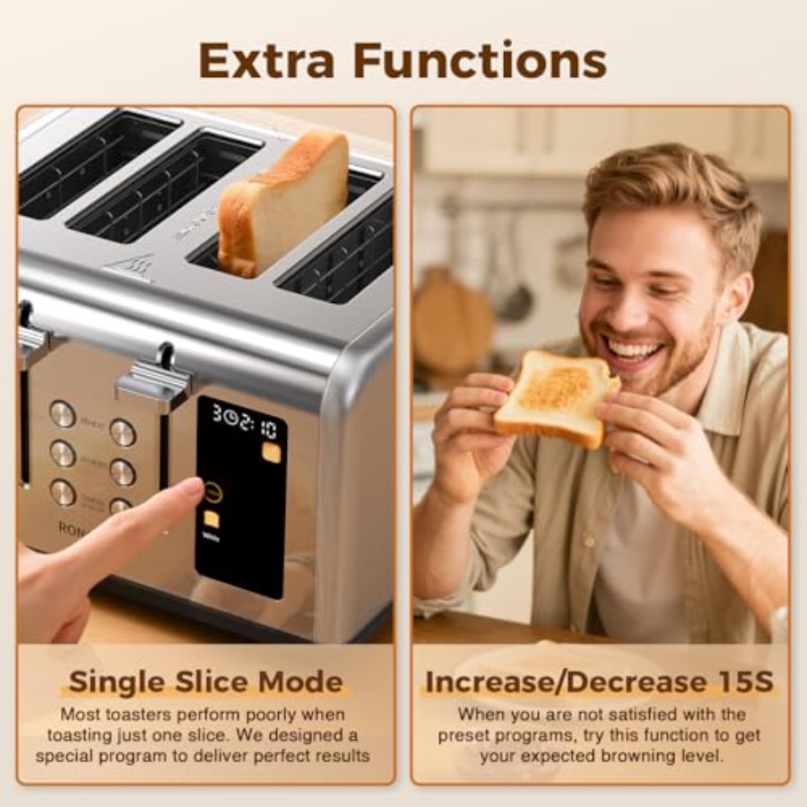4-Slice Touch Screen Toaster w - Toaster 4 Slice avis et prix