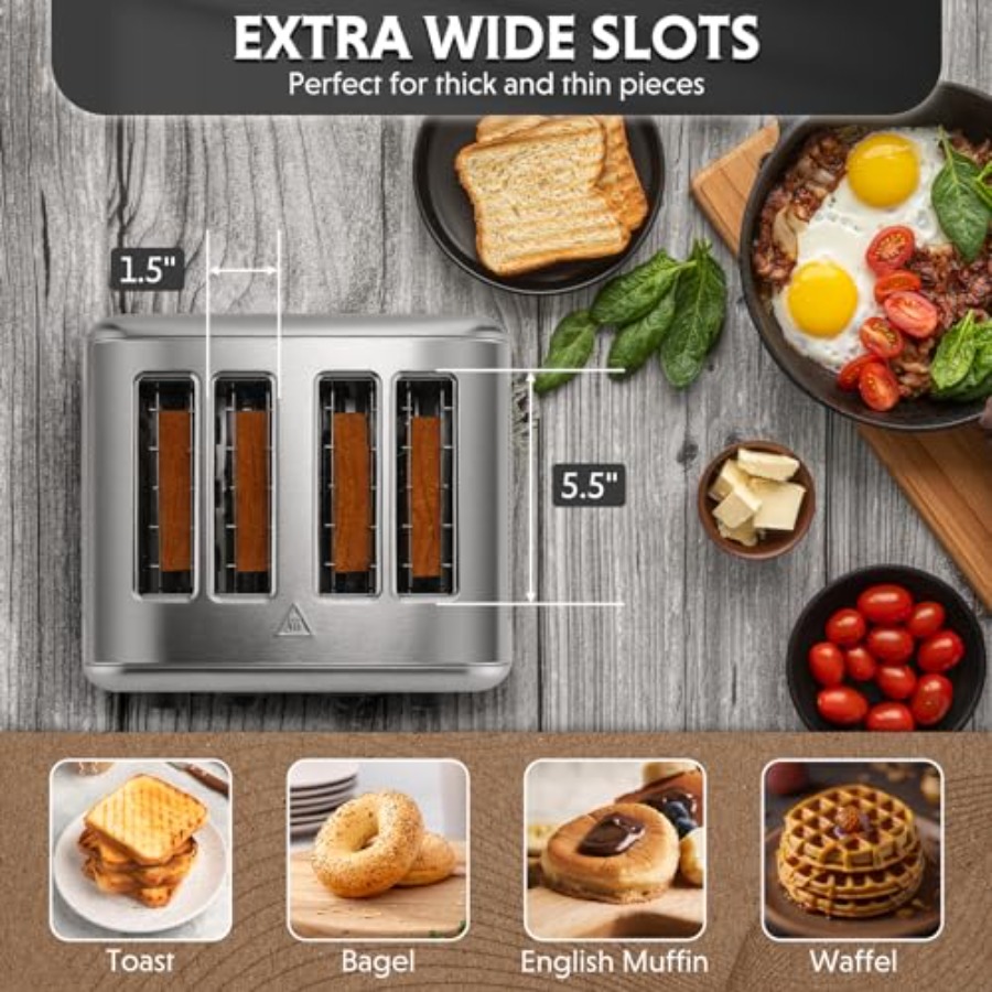 DT440 4-Slice Toaster in Retro - Toaster 4 Slice avis et prix
