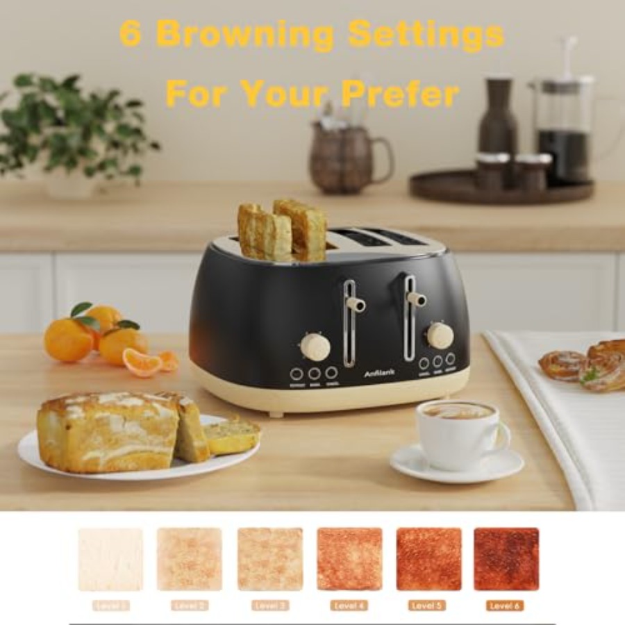 4-Slice Retro Stainless Steel  - Toaster 4 Slice avis et prix