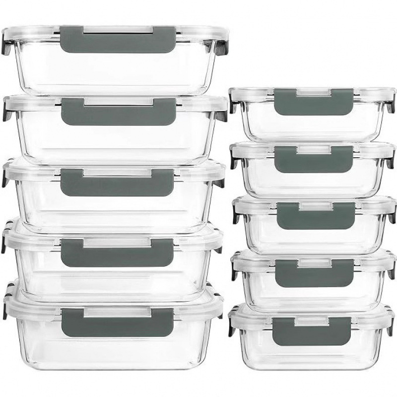 Glass Food Storage Container W - Kitchen Appliances Refrigerators avis et prix