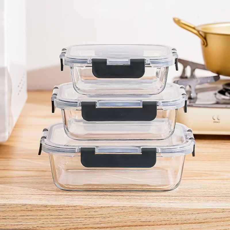 Glass Food Storage Container W - Kitchen Appliances Refrigerators avis et prix