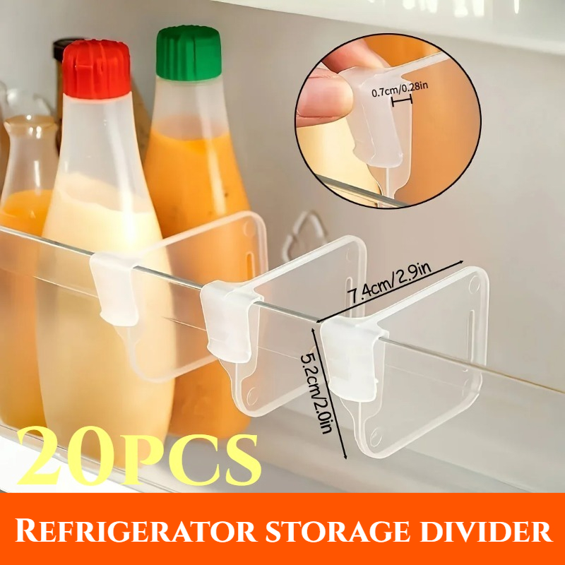 5-20PCS Sturdy Clear Refrigera - Kitchen Appliances Refrigerators avis et prix