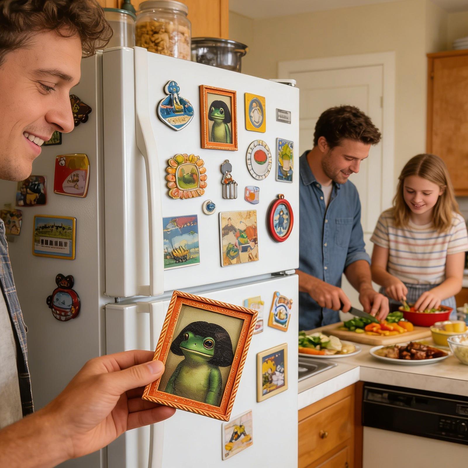 Frog Magnets Cute Funny Retro  - Kitchen Appliances Photos avis et prix