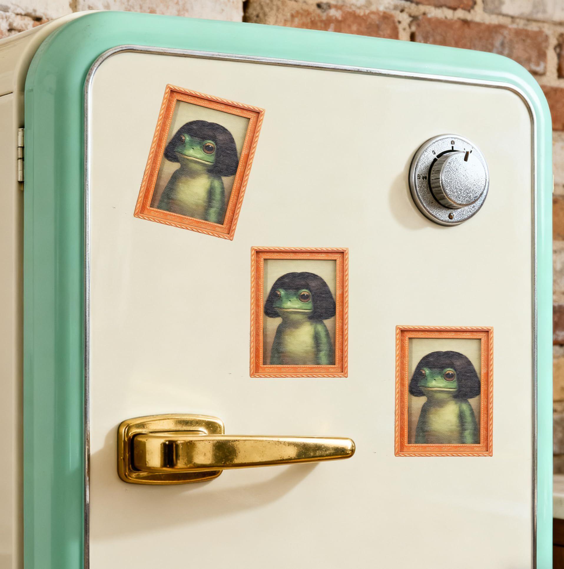 Frog Magnets Cute Funny Retro  - Kitchen Appliances Photos avis et prix