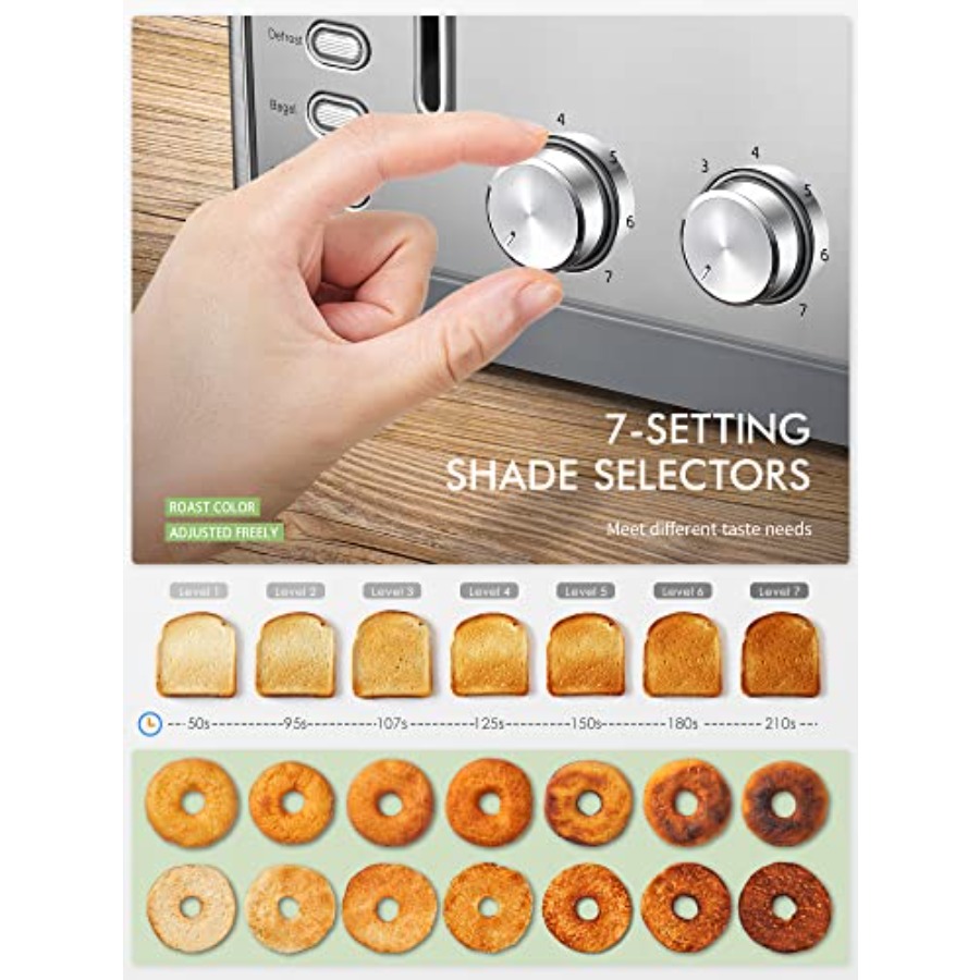 4-Slice Extra Wide Toaster wit - Toaster 4 Slice avis et prix