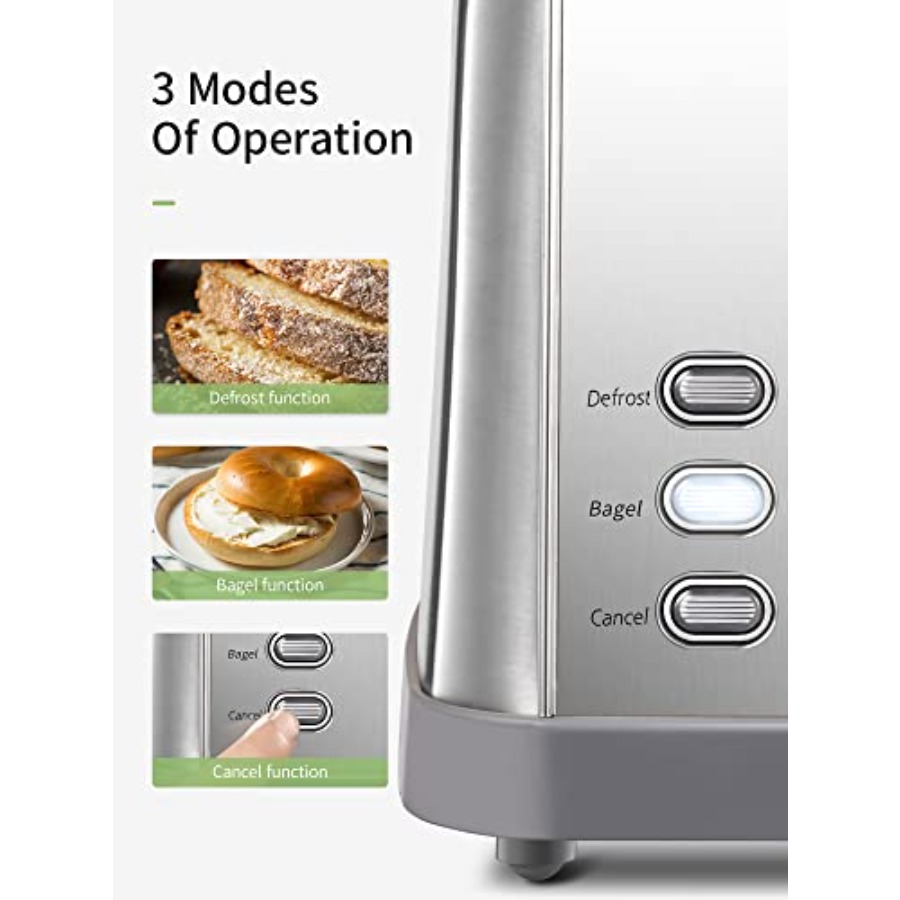4-Slice Extra Wide Toaster wit - Toaster 4 Slice avis et prix