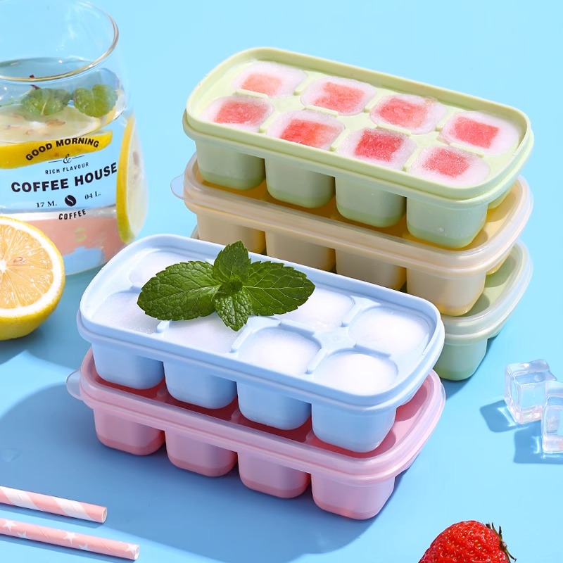 8-Grid Ice Cube Trays Silicone - Kitchen Appliances Refrigerators avis et prix