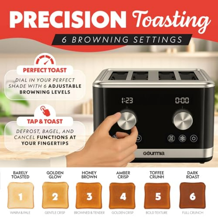 4-Slice Toaster with Dual Inde - Toaster 4 Slice avis et prix
