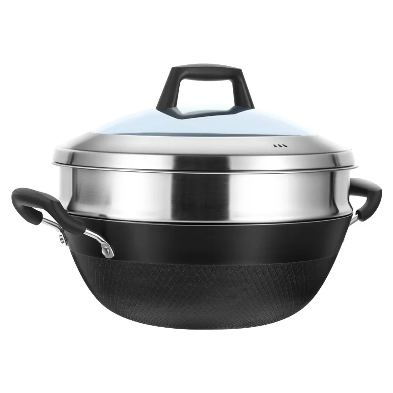 Flat bottom frying pan Stainle - Wok Electric Flat avis et prix