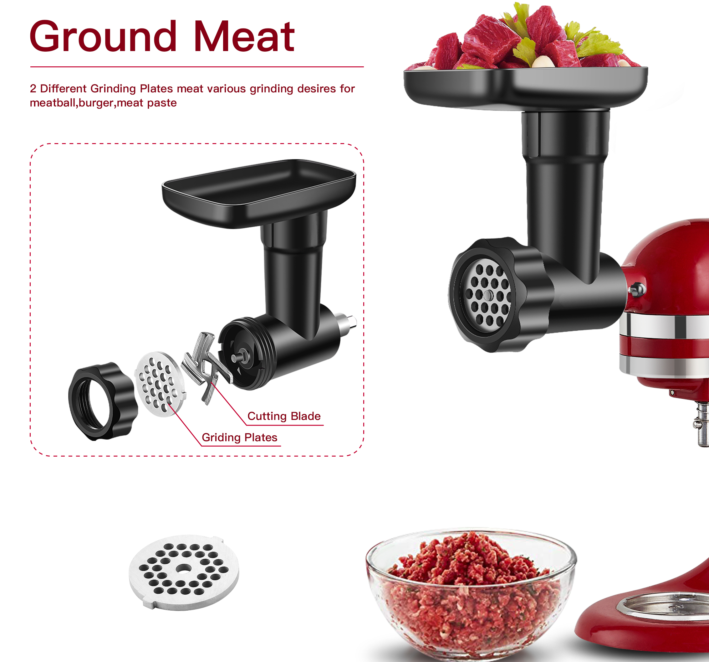 2024 new high quality Food Mea - Meat Grinder Attachment avis et prix